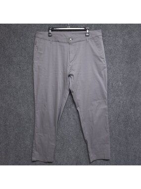 Bird dogs Pants Men 38x29 Grey Stretch Flex 5-Pocket Chino Unlined Distressed